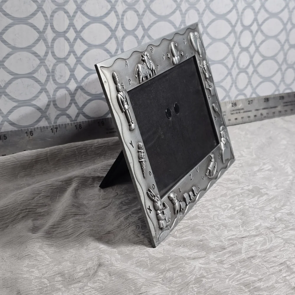 COMING SOON Malden Alphabet Baby Picture Frame Pewter Nursery Decor 4x6